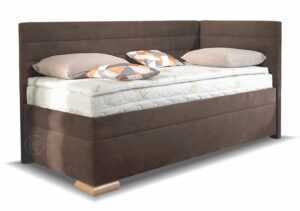 Rohová postel boxspring VENETO 100x200 pravá