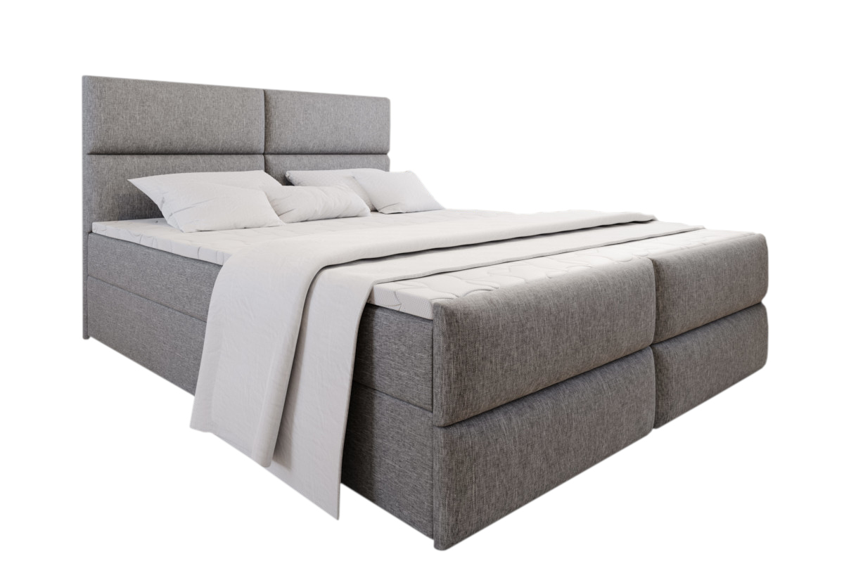 Expedo Čalouněná postel boxspring MILON + topper