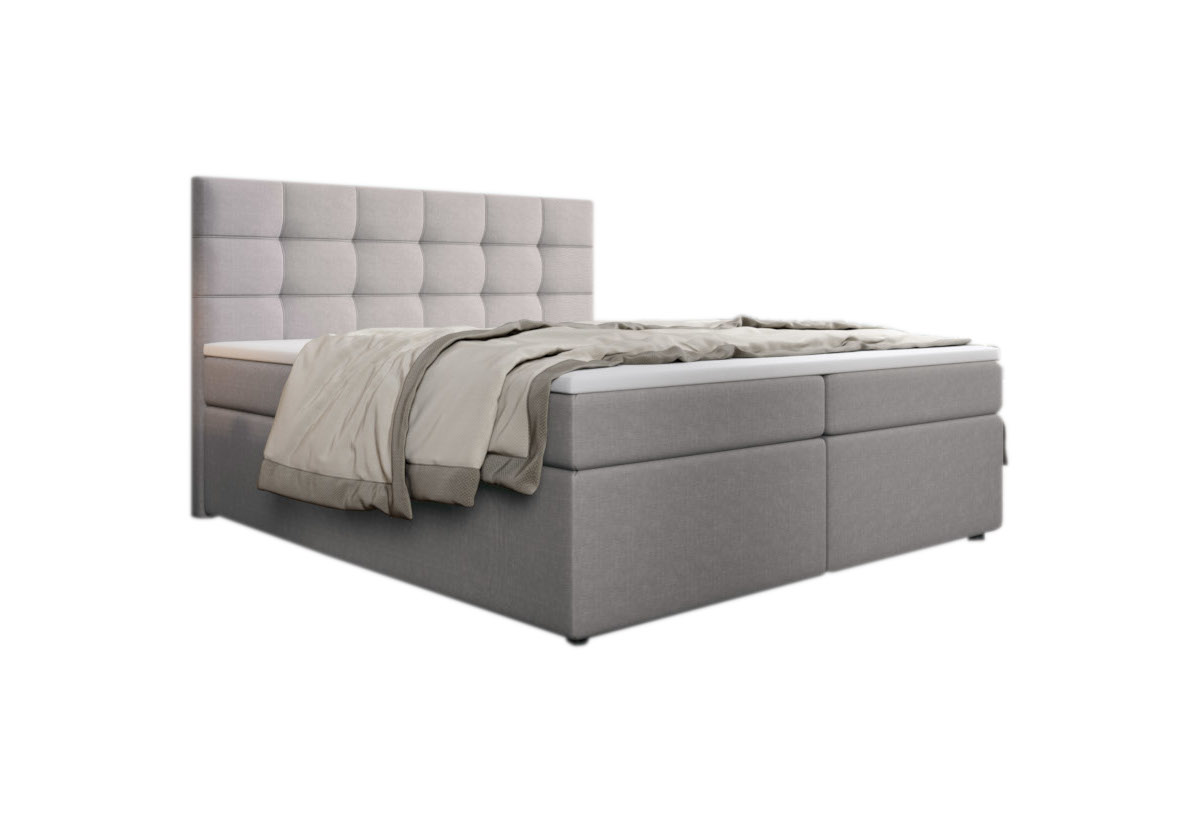 Expedo Čalouněná postel boxspring SALMA + topper