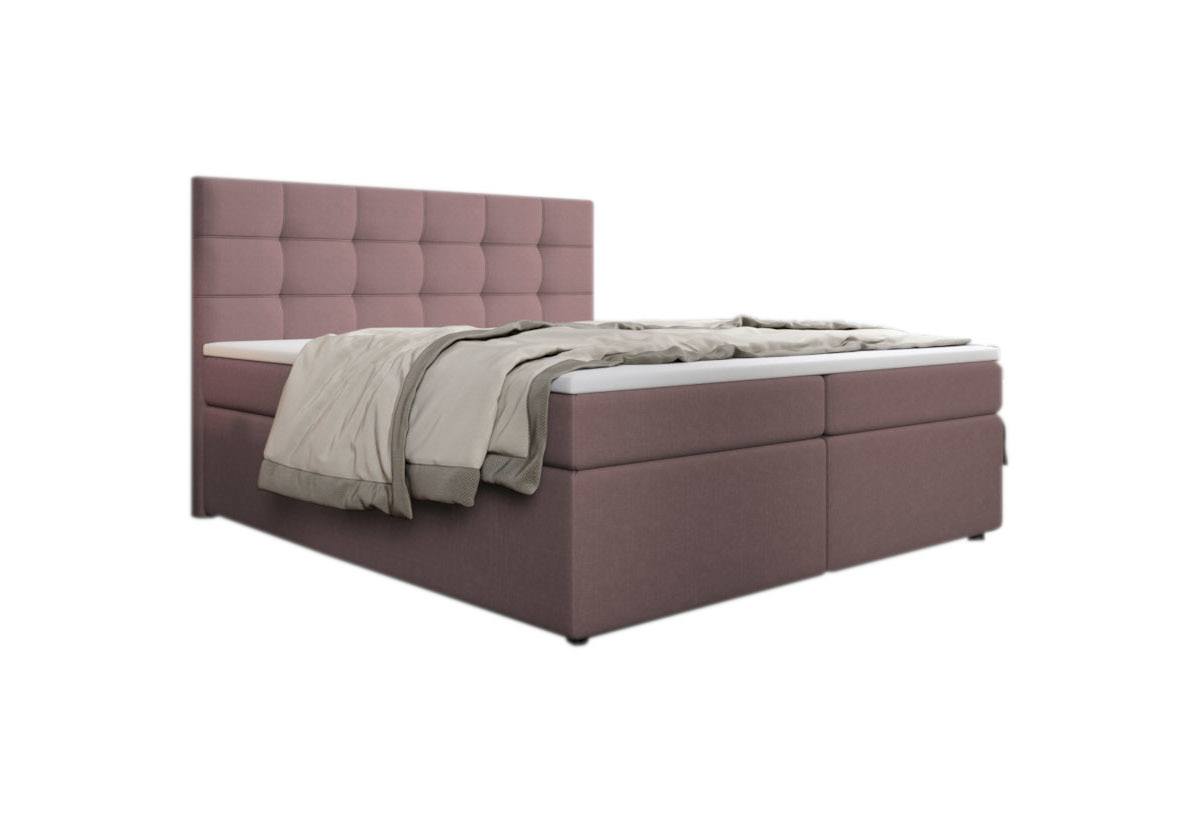 Expedo Čalouněná postel boxspring SALMA + topper