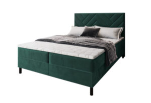 Expedo Čalouněná postel boxspring ROKOS + topper