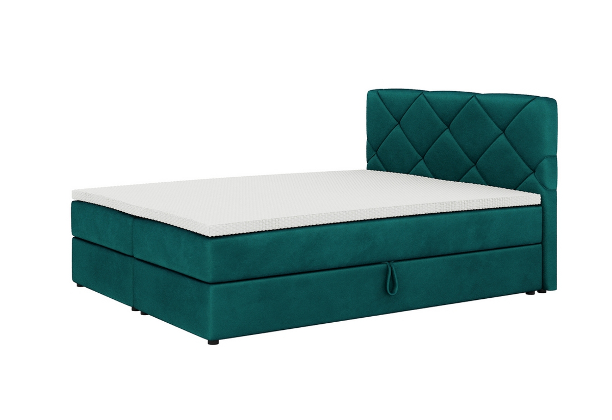 Expedo Čalouněná postel boxspring SCARLETT + vrchní matrace