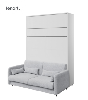 Dig-net nábytek Postel Lenart BED CONCEPT s pohovkou | bílá 140 x 200 cm