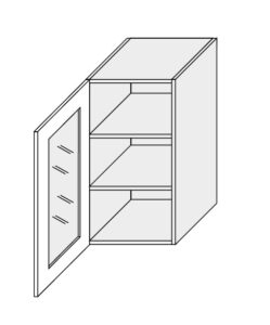 ArtExt Vrchní kuchyňská skříňka Napoli W2S / 40 POVRCHOVÁ ÚPRAVA DVÍŘEK: LESK
