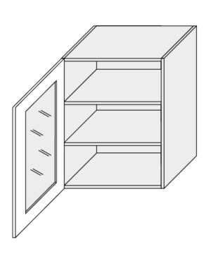 ArtExt Vrchní kuchyňská skříňka Napoli W2S / 60 POVRCHOVÁ ÚPRAVA DVÍŘEK: LESK