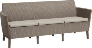 KETER Pohovka SALOMON 3 seater sofa | cappuccino