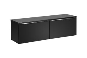 ArtCom Koupelnová skříňka s deskou SANTA FE Black D160/1 | 160 cm