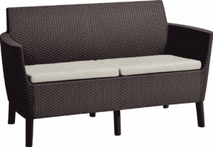 KETER Pohovka SALOMON 2 seater sofa | hnědá