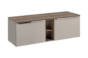 ArtCom Koupelnová skříňka s deskou SANTA Fe Taupe D140/1 | 140 cm