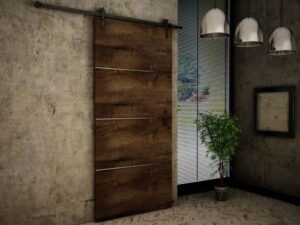 KIER Posuvné dveře RETRO PLUS | 90 cm Barva: jasan tmavý