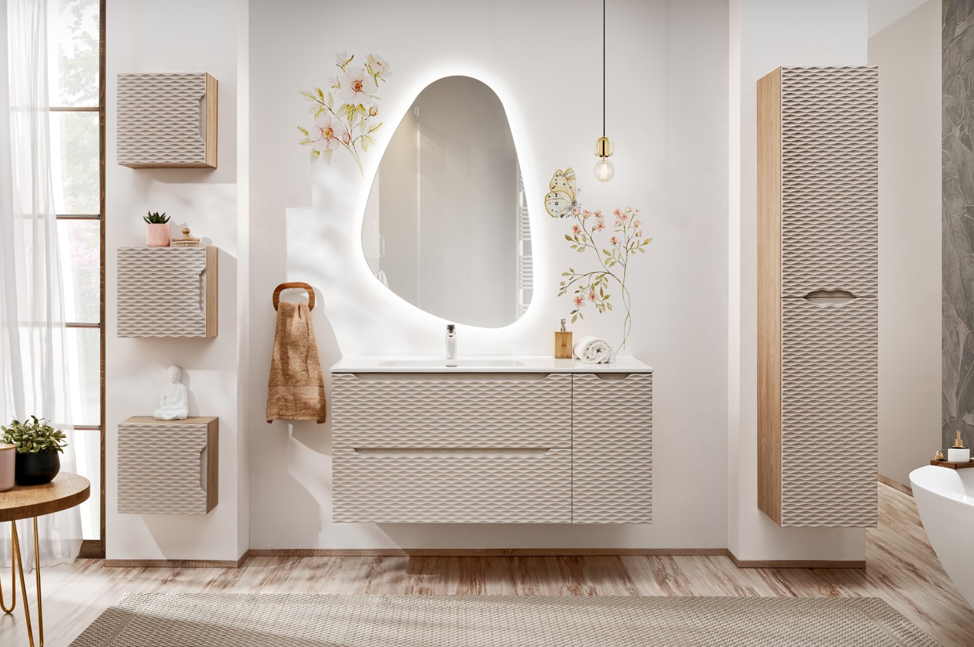 ArtCom Koupelnový komplet OCEAN Beige 120/1