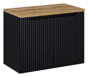 ArtCom Koupelnová skříňka s deskou NOVA Black D80/3 | 80 cm