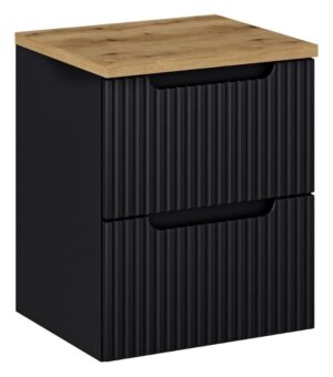 ArtCom Koupelnová skříňka s deskou NOVA Black D50/1 | 50 cm