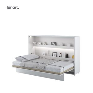 Dig-net nábytek Sklápěcí postel Lenart BED CONCEPT BC-05p | bílý lesk 120 x 200 cm