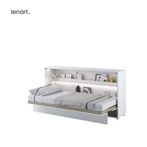 Dig-net nábytek Sklápěcí postel Lenart BED CONCEPT BC-06p | bílý lesk 90 x 200 cm